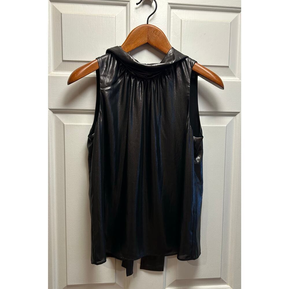 NWT White House Black Market Sleeveless Tie Back Shell, Size S